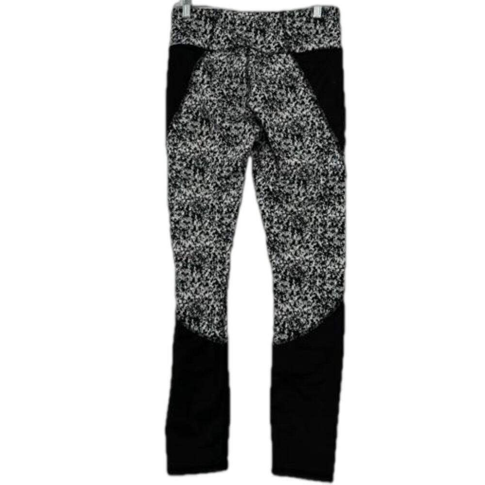 Tommie Copper Fit Leggings Compression Black Gray Print Women's Size M